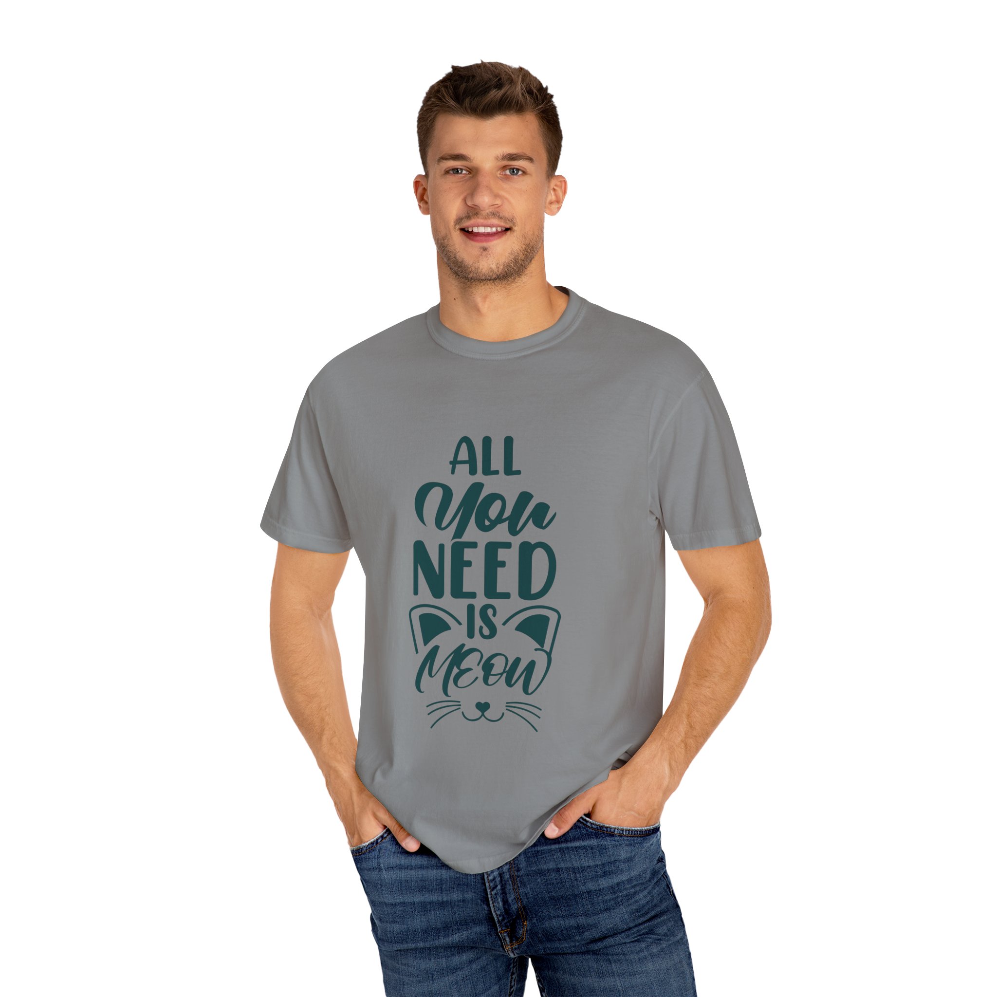 Upload - 5.2b.All You Need is Meow T-Shirt - Image 8