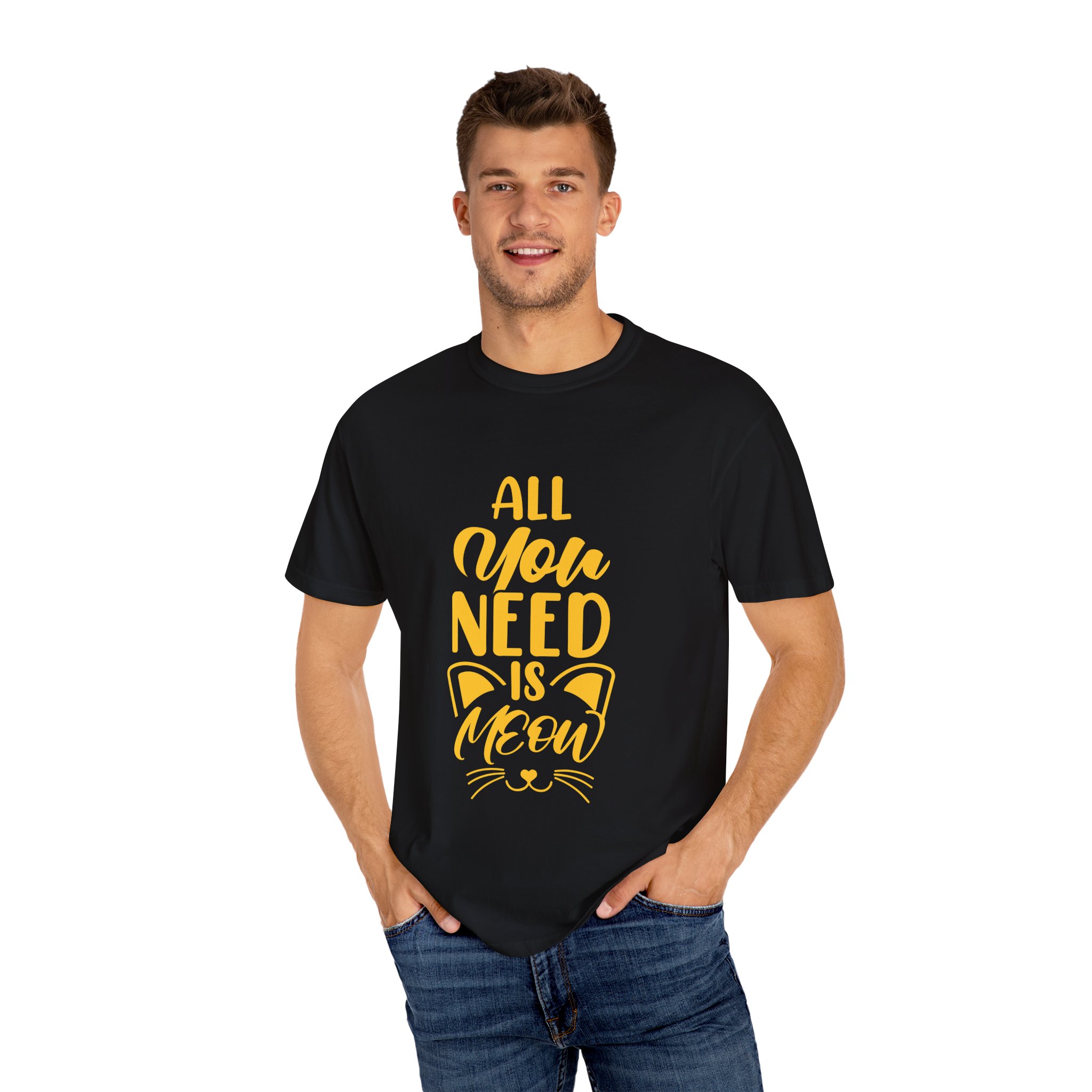 Upload - 5.2a.All You Need is Meow Unisex T-Shirt - Image 12