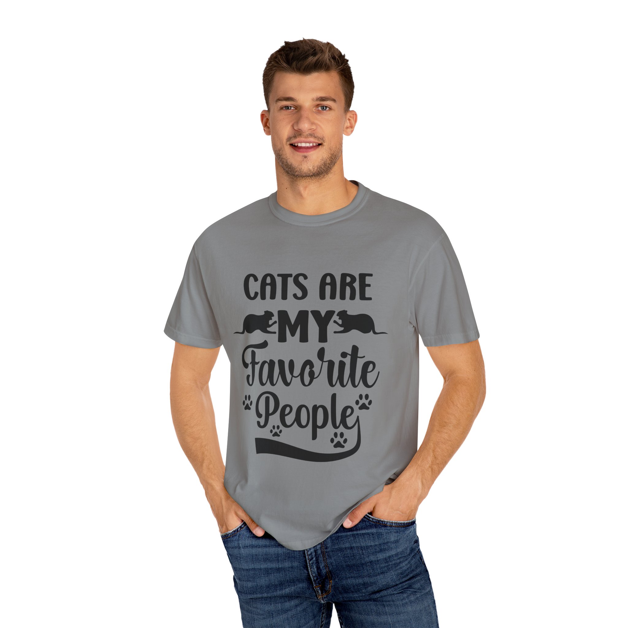 Upload - 5.1b.Cats Are My Favorite People Unisex T-Shirt - Image 8