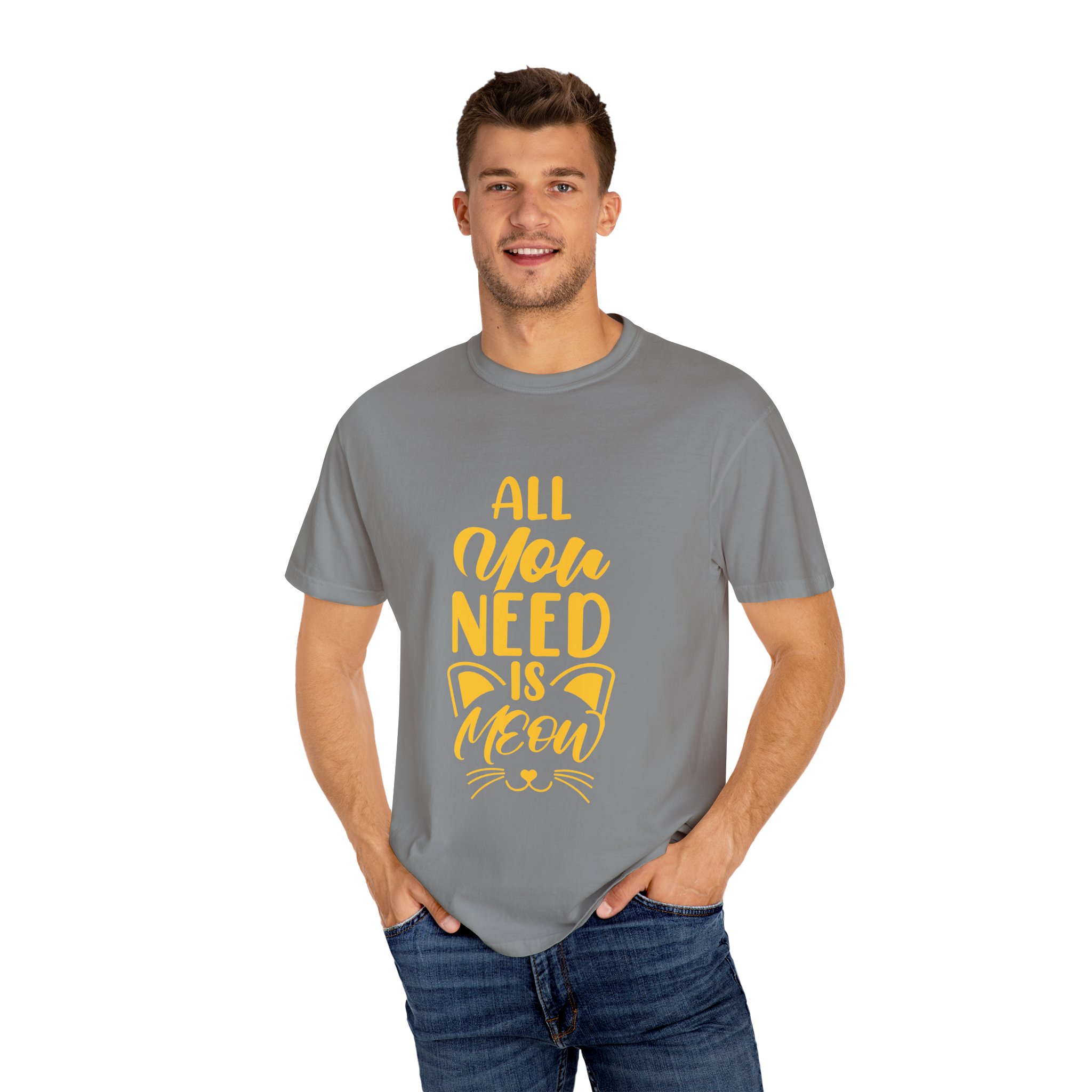 Upload - 5.2a.All You Need is Meow Unisex T-Shirt - Image 8