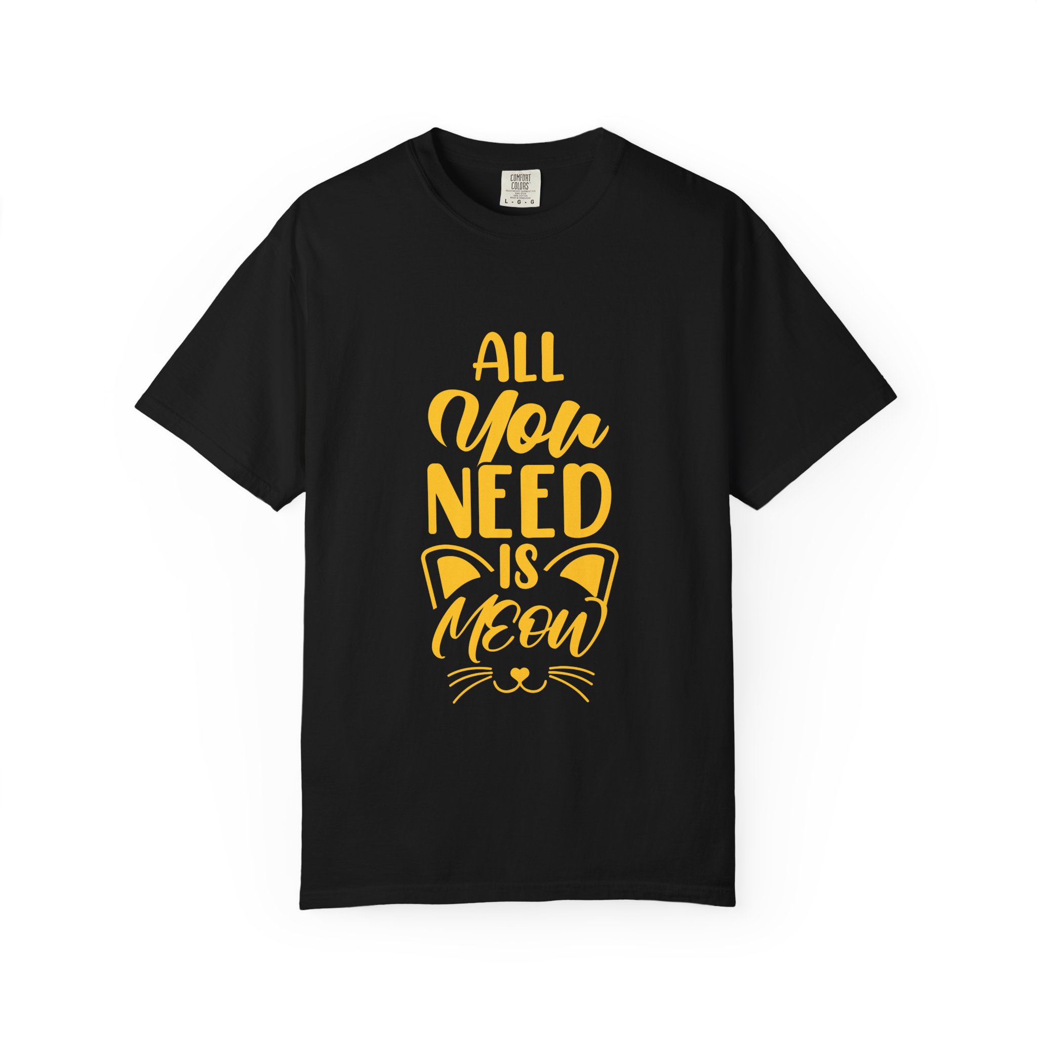 Upload - 5.2a.All You Need is Meow Unisex T-Shirt - Image 9