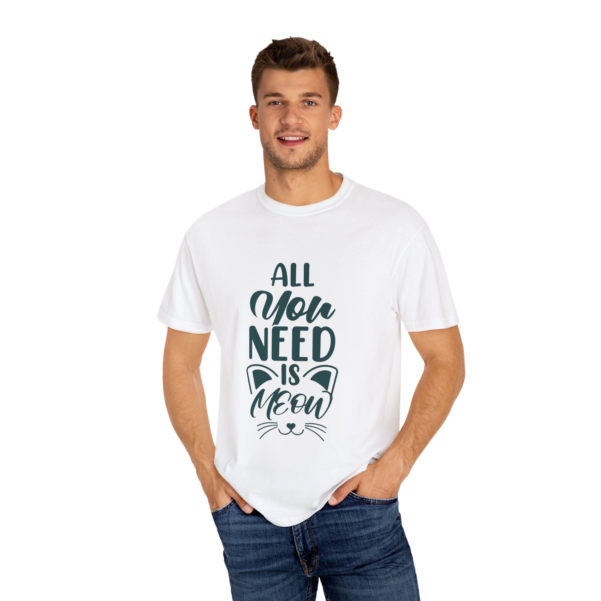 Upload - 5.2b.All You Need is Meow T-Shirt - Image 4