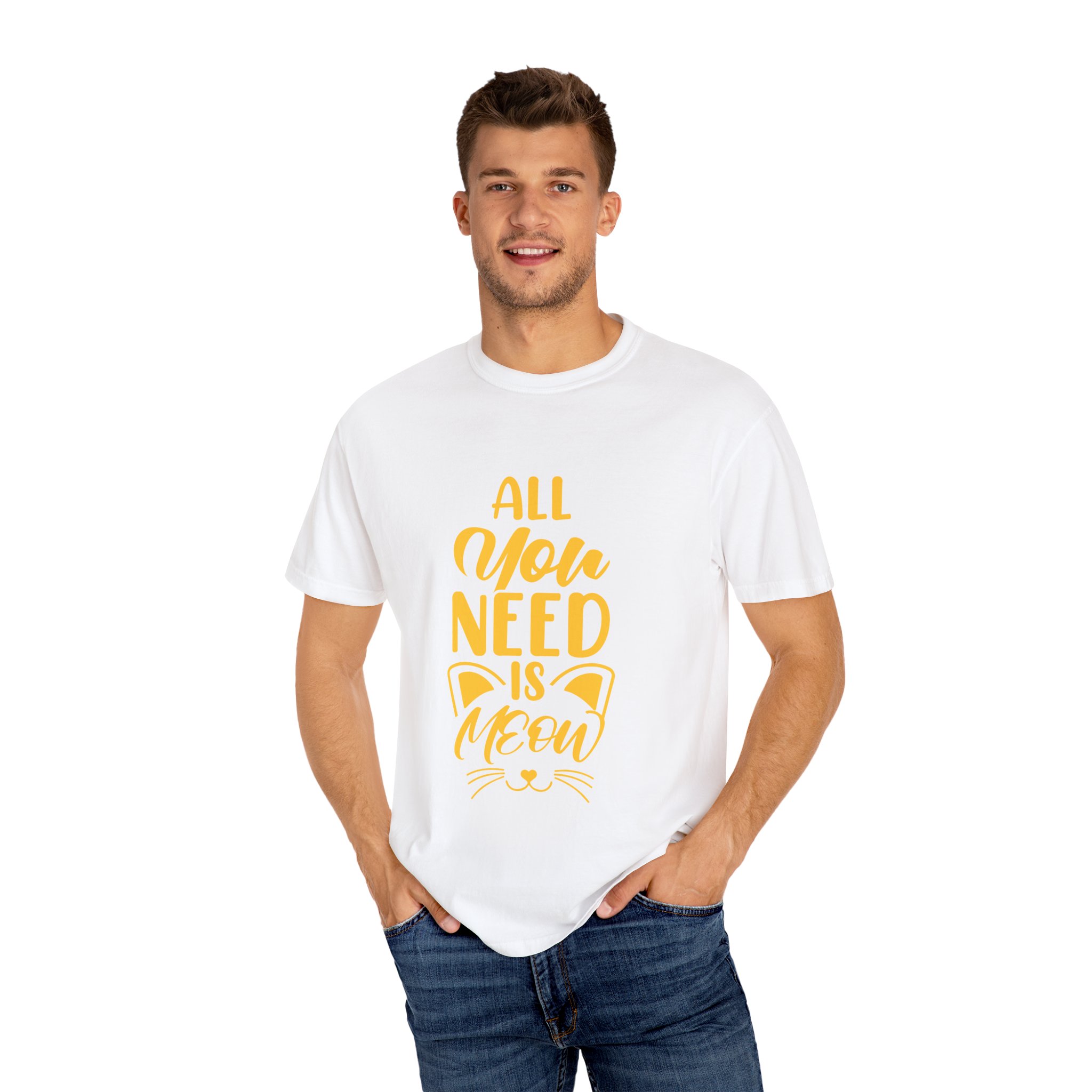 Upload - 5.2a.All You Need is Meow Unisex T-Shirt - Image 4